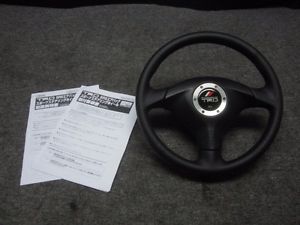 Jdm genuine jza80 supra turbo trd black leather red stitch srs steering wheel