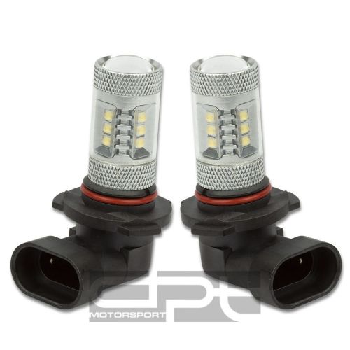 Pair 9005 white led 16 smd 80w cree projector lens high/low beam drl light bulbs