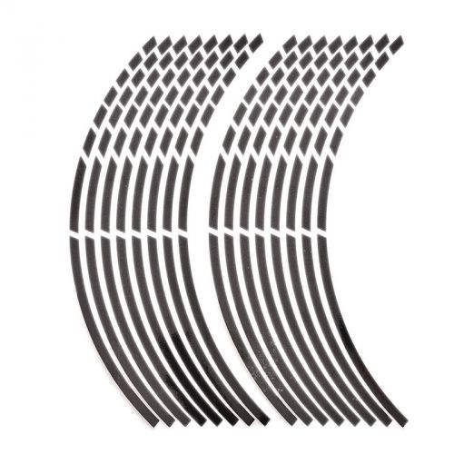 16pcs/set car wheel sticker reflective rim stripe tape bike auto moto 18&#034; us9