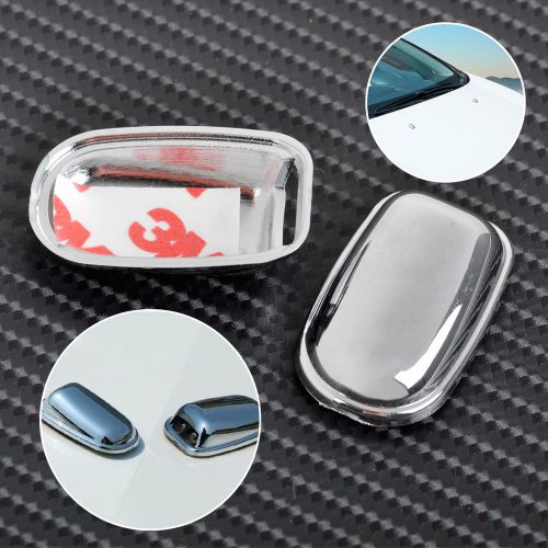 Chrome windscreen washer spray nozzle cover sticker fit ford fiesta 2008-2015