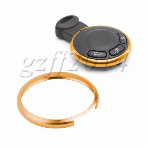 Smart key fob replacement gold trim ring fit mini cooper r55 r56 r57 r58 r59 r60