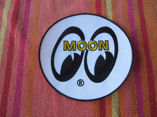 Large 8&#034; moon jacket patch hot rat rod ford gasser drag racing nhra vtg style