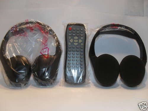 Headphones headsets dvd remote for invision headrest systems