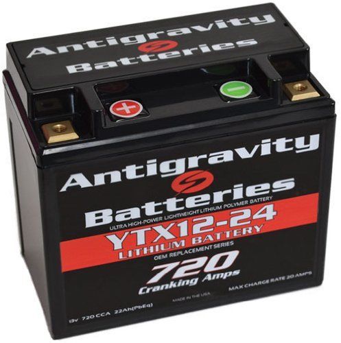 Antigravity batteries ytx12-24 24c oem case size 720cca lithium ion battery usa