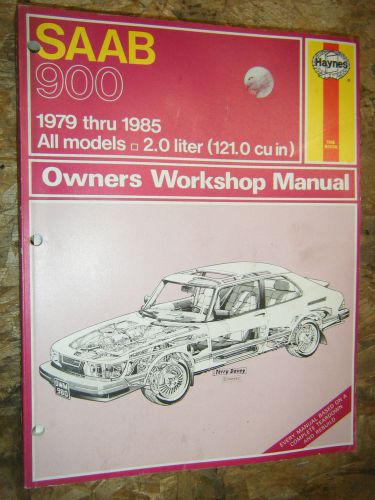 1979-1985 saab 900 haynes repair manual shop service 80 81 82 83 84