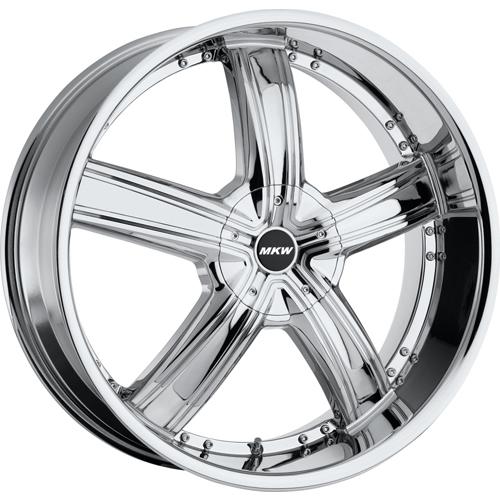 24x9.5 chrome mkw m103 wheels 6x135 6x5.5 +35 chevrolet suburban 1500 suburban