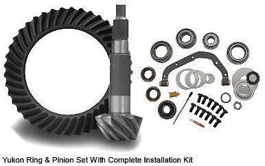 New high performance yukon ring &amp; pinion gear set fits ford f series 10.5&#034; 4.56