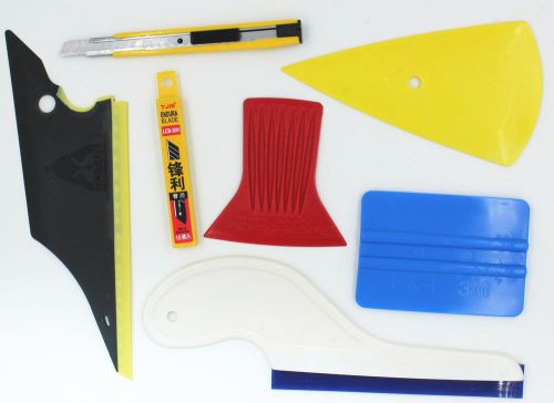 Useful 7 in 1 car window film  tools squeegee scraper set kit car home tint