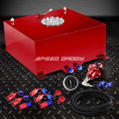 15 gallon/57l aluminum fuel cell tank+feed line kit+1:1 pressure regulator red