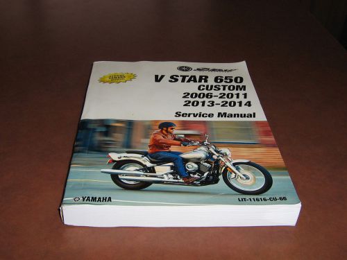 Vstar 650 custom 2006-2011 2013-2014 genuine yamaha service manual