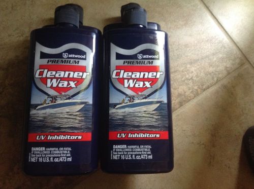 Attwood premium marine / boat cleaner &amp; wax cleans shines &amp; protects in 1 step