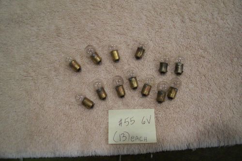 Lot of 13 vintage auto lamps/lights bulbs,some ge #55, instrument panel lamp