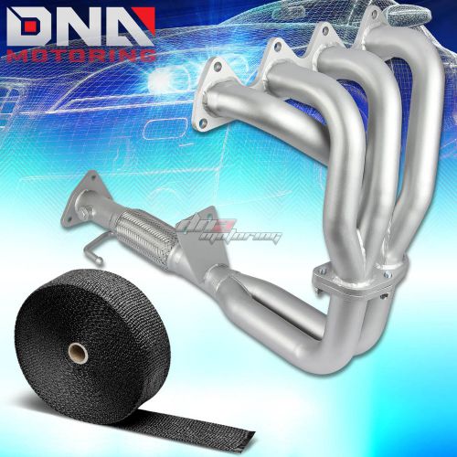 4-2-1 stainless ceramic manifold header for honda prelude bb6 base+heat wrap