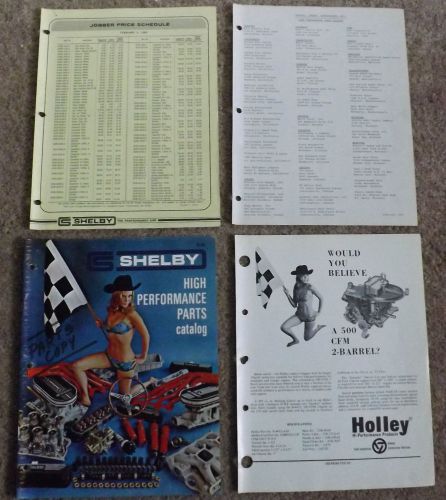 Original february 1969 shelby high performance parts dealer catalog