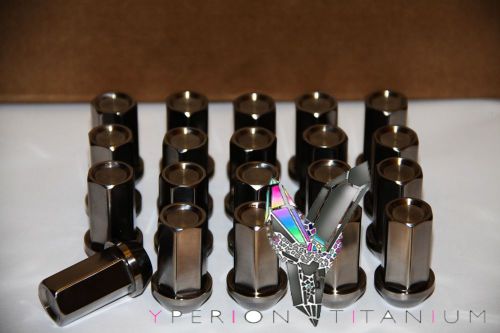 Titanium 40mm closed type wheel lug nuts(20x).m12x1.25/1.5 evo,gtr,nissan.bmw