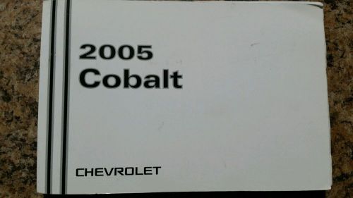 2005 chevrolet cobalt owners manual