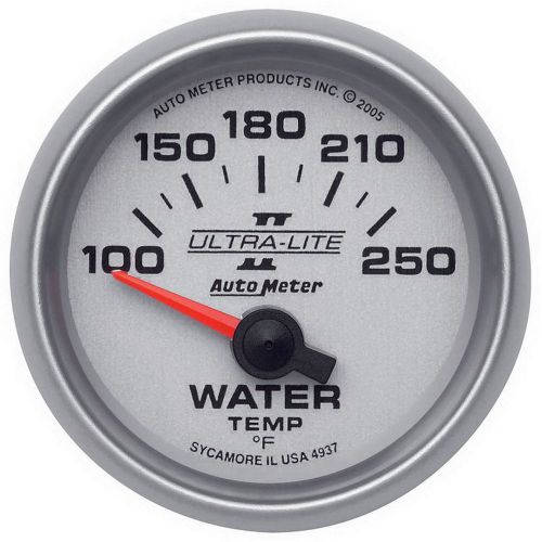 Autometer 4937 ultra-lite ii electric water temperature gauge