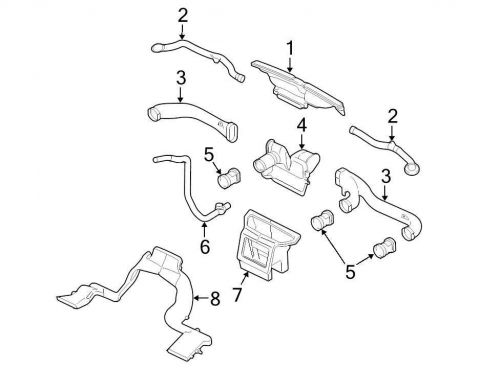 Ford oem dashboard air vent 2l1z19893aaa image 5