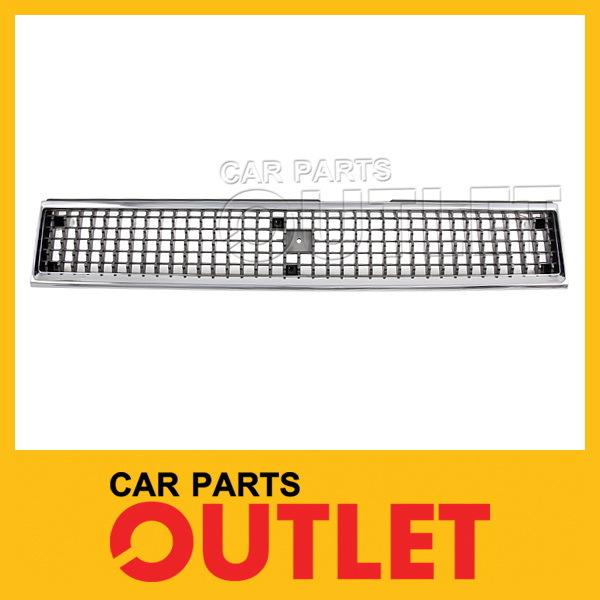 1986 1987 corolla le limited 4d sedan grille chrome plastic ptd cross bar insert