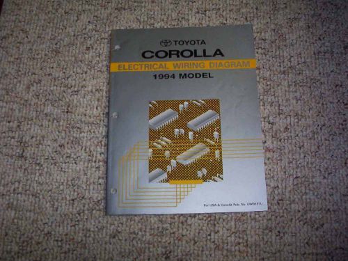 1994 toyota corolla electrical wiring diagram manual dx le 1.6l 1.8l 4cyl