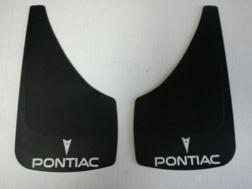 Universal 13&#034;x7&#034; pontiac logo molded splash guards/mud flaps