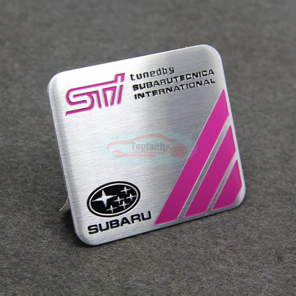 Rear emblem badge sticker for tuned by subaru wrx sti forester brz legacy