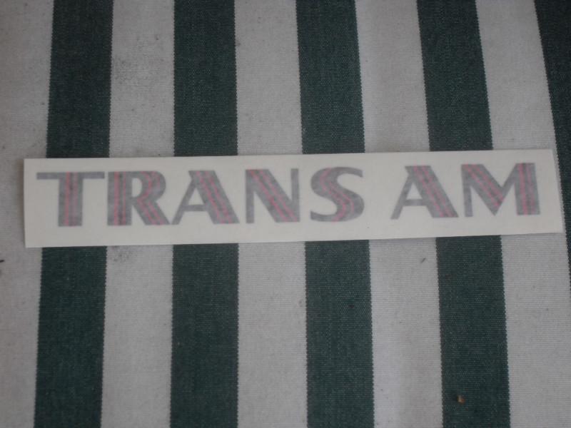 74-78 trans am front end decal