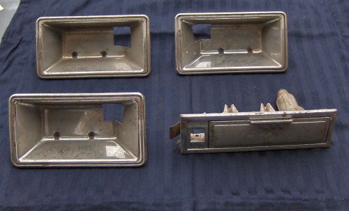 1969 1970 cadillac 3 escutcheons &amp; 1 rear ashtray