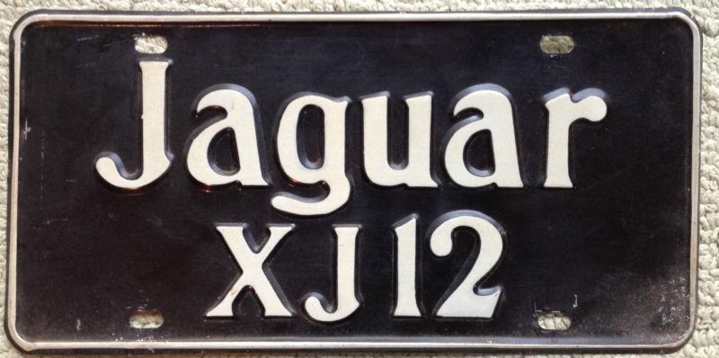 Jaguar xj12 booster license plate