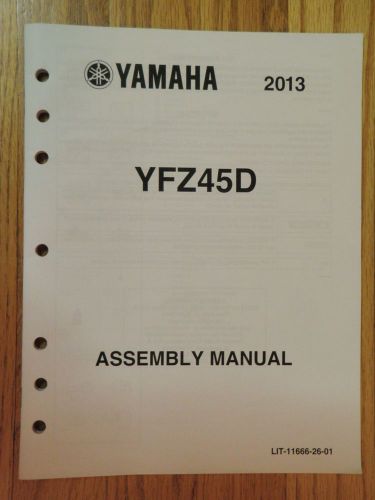 Genuine  yamaha yfz45d 4 wheeler assembly manual new