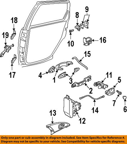 Ford oem 6s4z5426685b lock & hardware-rear door-reinforcement bracket