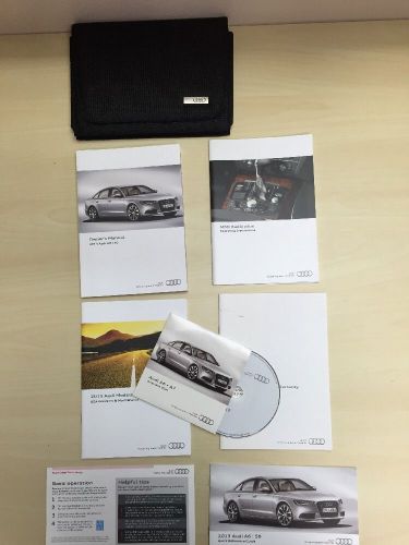 Audi a6 / s6 213 owners manual with  navigation manual and case  (oem)