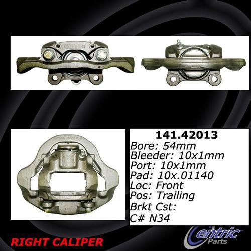 Centric 141.42013 front brake caliper-premium semi-loaded caliper-preferred