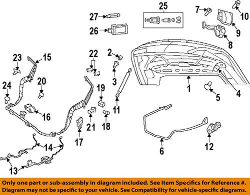 Mopar oem 4589653ab trunk lid-striker