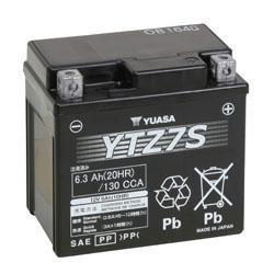 Yuasa battery ytz maintenance free ytz7s factory activated bmw g450 2009-2011