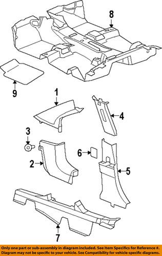 Jeep oem yf61xdvah interior-lower center pillar trim