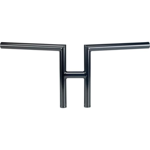 Biltwell inc. black 1" h-bar handlebars for pre-82 harley models