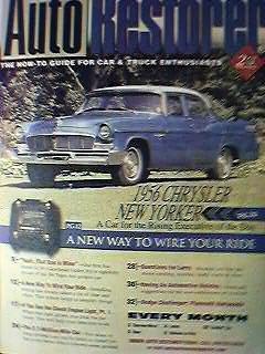 Auto restorer 1956 chrysler new yorker 1966 volvo p1800s coupe             11/09