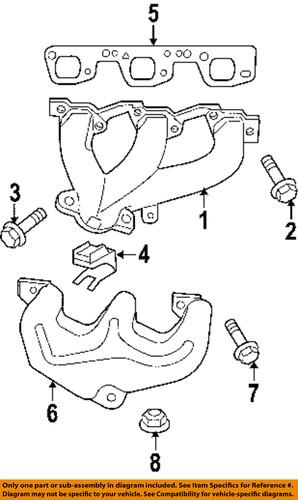 Jeep oem 6507938aa manifold-exhaust-exhaust manifold bolt