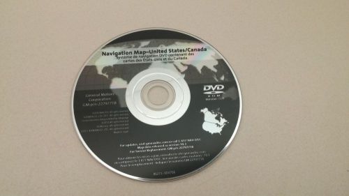 Gm navigation map disc, dvd, part number, 22797718, v10.3 2006 to 2012, oem