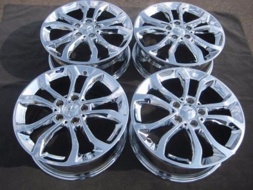 Set of 4 new 17&#034; factory mercedes c300 c350 oem chrome rims wheels-2015 16-85367