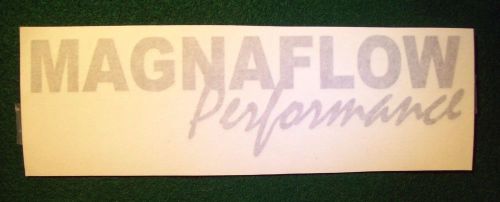 Magnaflow performance - rear window decal - silver letters  - free shipping!!!