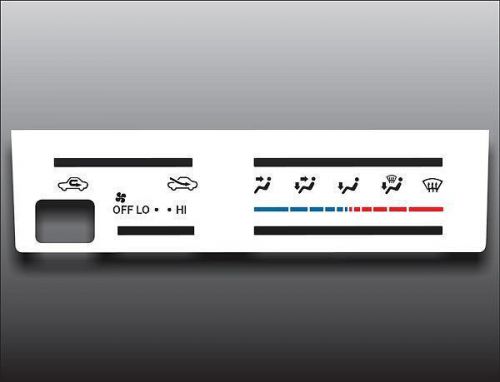 1995-1997 toyota tacoma white heater control switch overlay hvac