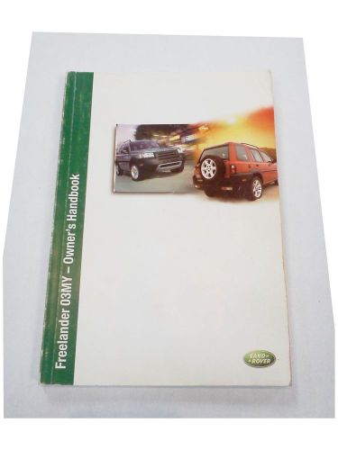 Land rover freelander 03my owner&#039;s handbook &amp; passport to service