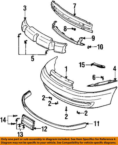 Saturn oem 90584239 front bumper-lower support