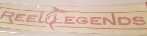 Reel legends decal - 12&#034; x 2.5&#034; - red