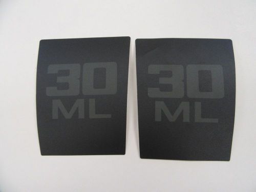 Mercury 30 ml black / gray decal 3 5/16&#034; x 4 3/16&#034; marine boat