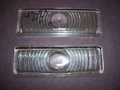 Nos 1947-53 chevy truck glass parking light lens pair - 5936802 -ch144