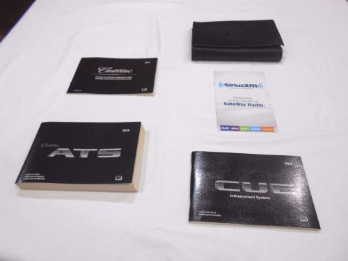 2013 cadillac ats owner manual 4/pc.set with navigation &amp; black cadillac  case