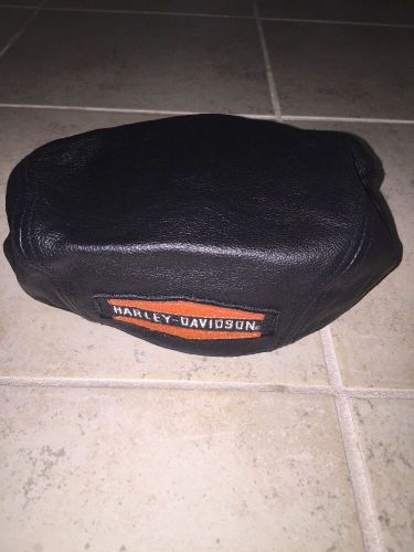 Harley davidson leather pageboy cap